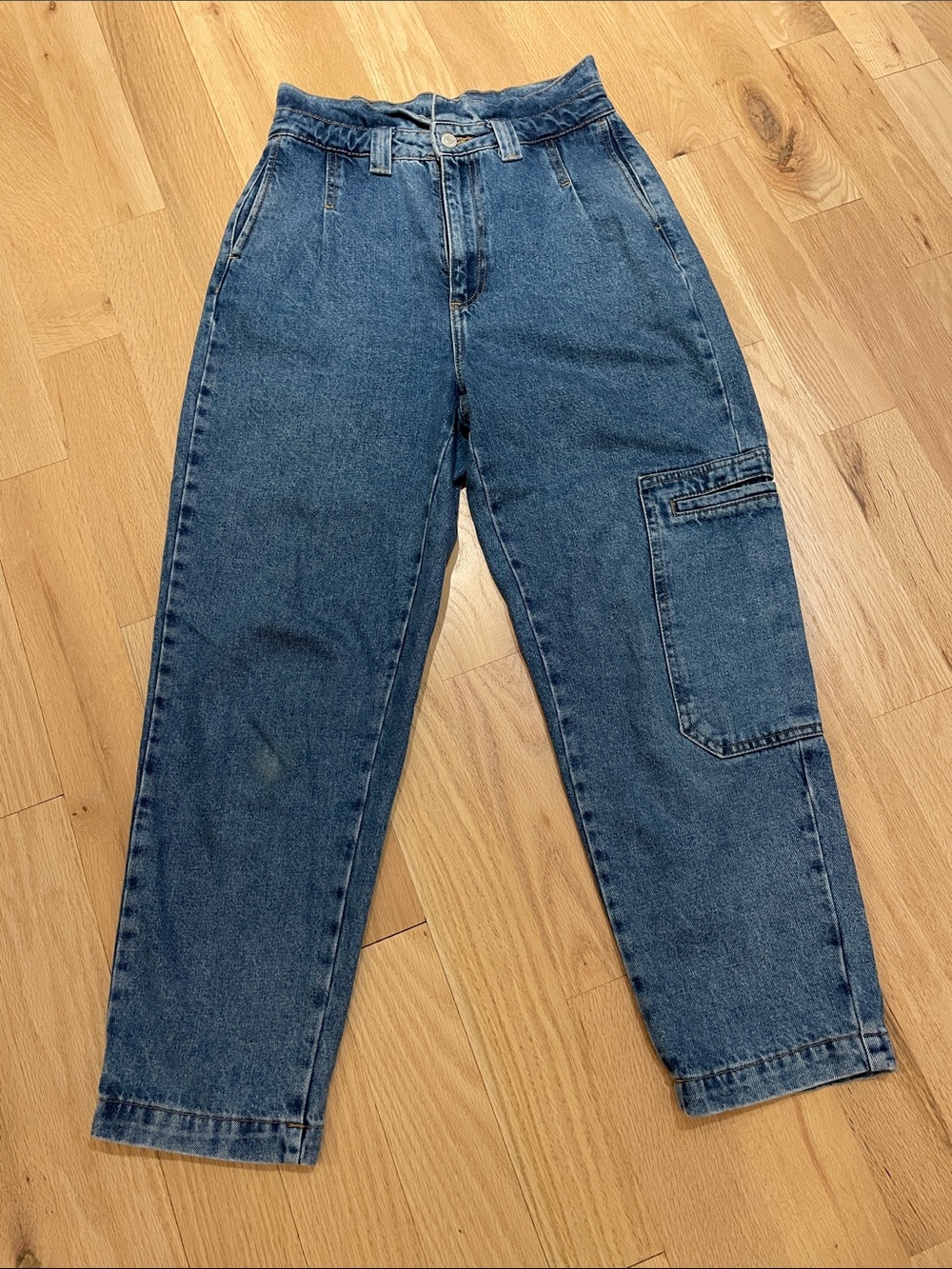 Woman’s Blue Denim Carpenter Jeans